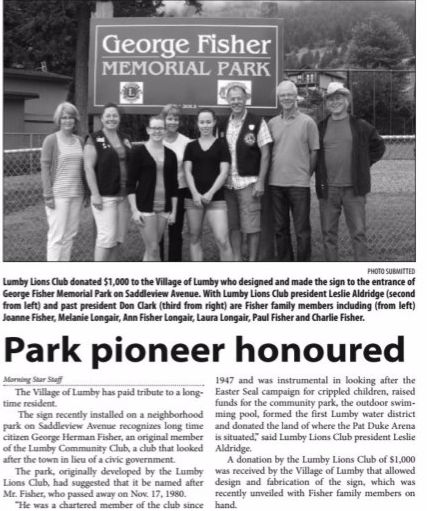  George Fisher Memorial Park 